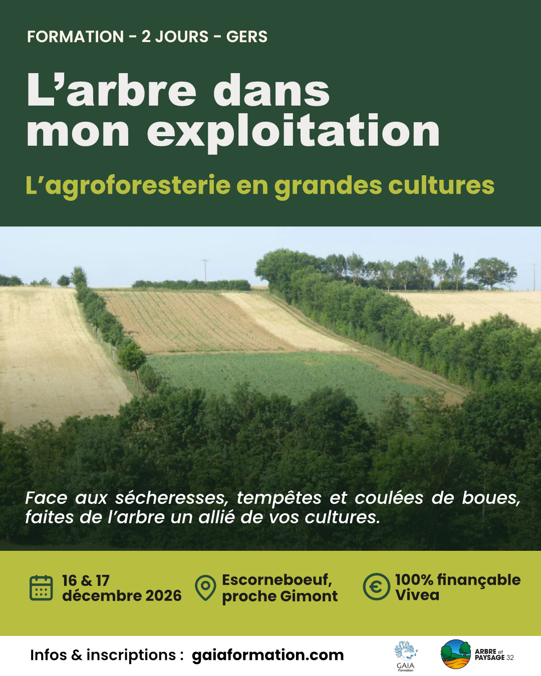 Formation sur l'agroforesterie en grandes cultures